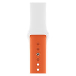 Cinturino in silicone a doppio colore per Apple Watch Series 3 & 2 & 1 42mm (azzurro + rosa chiaro)