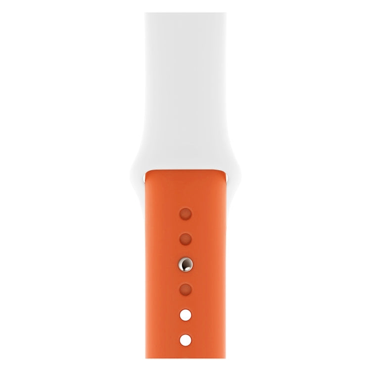 Cinturino in silicone a doppio colore per Apple Watch Series 3 & 2 & 1 42mm (azzurro + rosa chiaro)