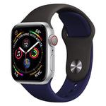 Cinturino in silicone bicolore per Apple Watch serie 3, 2 e 1 38 mm (bianco+rosso)