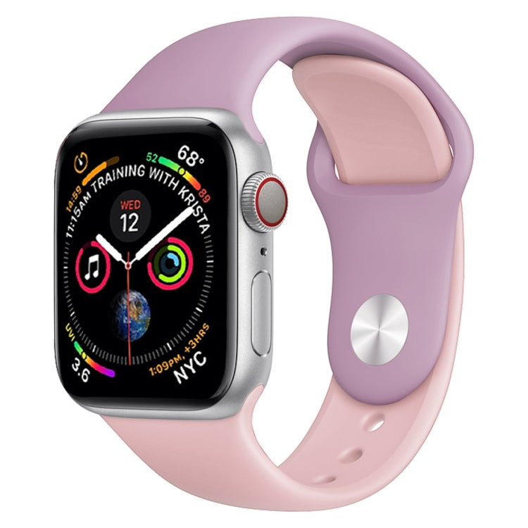 Cinturino in silicone bicolore per Apple Watch serie 3, 2 e 1 38 mm (bianco+rosso)