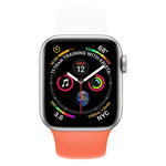 Cinturino in silicone bicolore per Apple Watch serie 3, 2 e 1 38 mm (bianco+rosso)