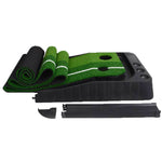 PGM 3m Golf Indoor Swing Grip Putting Trainer Allenamento del ritmo con fairway di ritorno automatico, 3m