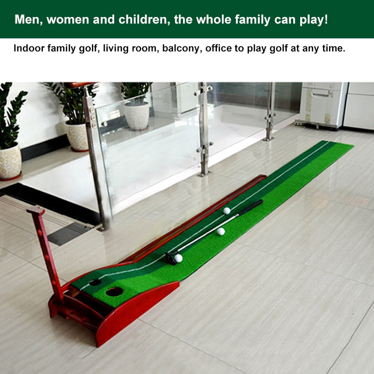 PGM 3 m Golf in legno massello Putter Trainer Practice Set Tappetino da allenamento, 3m