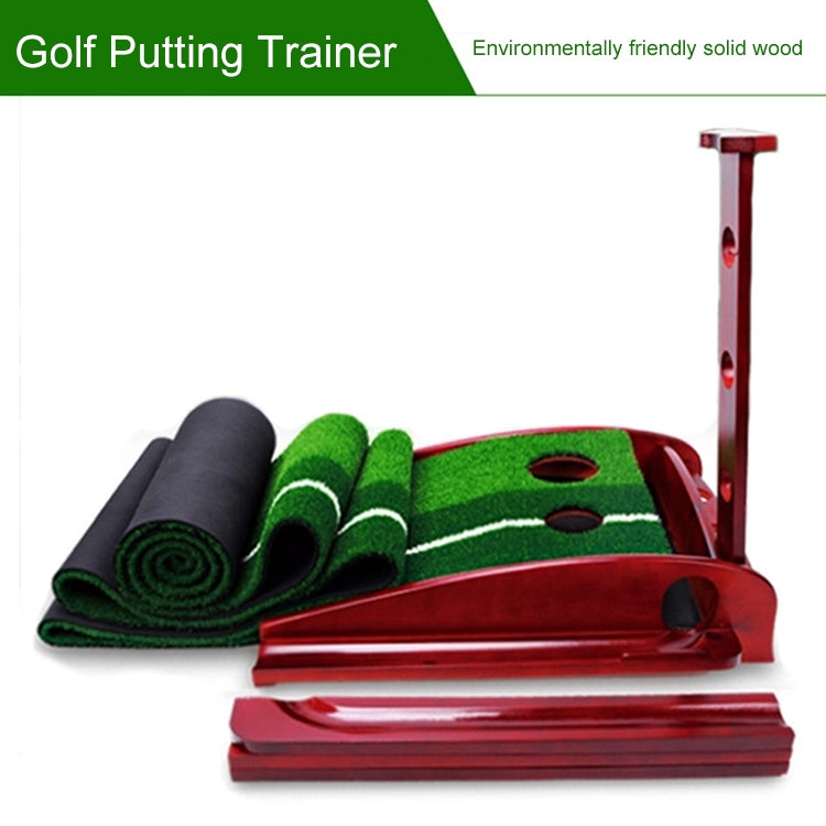 PGM 3 m Golf in legno massello Putter Trainer Practice Set Tappetino da allenamento, 3m