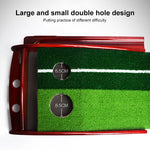 PGM 3 m Golf in legno massello Putter Trainer Practice Set Tappetino da allenamento, 3m