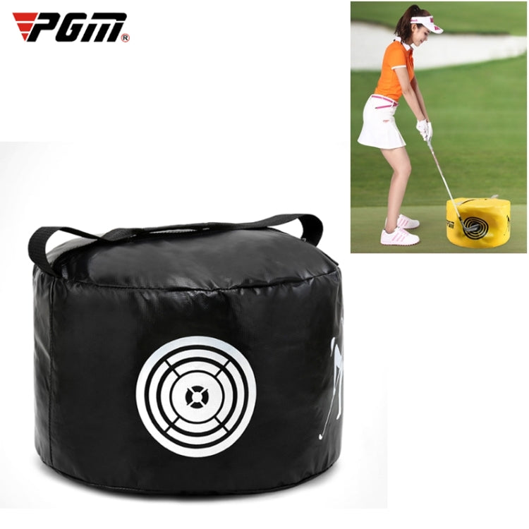 PGM Multi-Funzione Golf Power Impact Impermeabile Pratica Allenamento Smash Hit Strike Bag Trainer Esercizio Pacchetto, Dimensioni: 26 x 44 cm, HL002 Black, HL002 Yellow