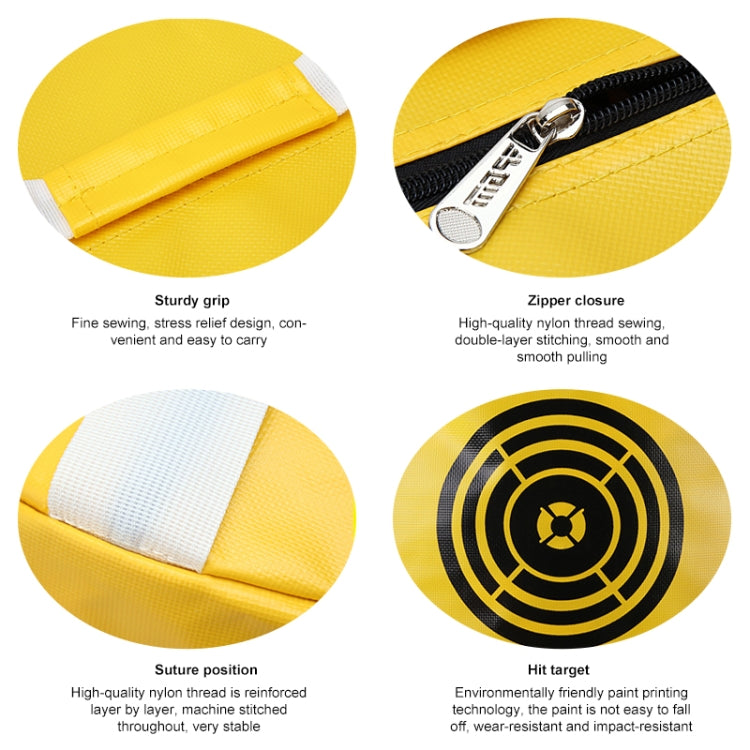 PGM Multi-Funzione Golf Power Impact Impermeabile Pratica Allenamento Smash Hit Strike Bag Trainer Esercizio Pacchetto, Dimensioni: 26 x 44 cm, HL002 Black, HL002 Yellow