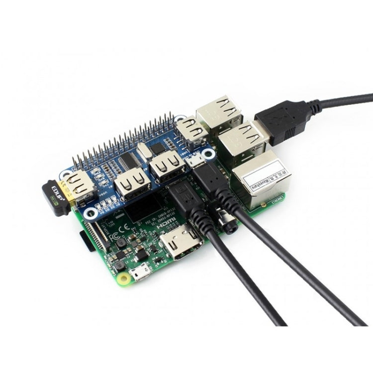 CAPPELLO HUB USB Waveshare a 4 porte per Raspberry Pi