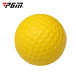 PGM 10 PCS Palla da golf in gomma per interni, 10PCS Rubber Ball Yellow