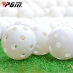 PGM 10 PCS Palla da Golf per Esercizi Indoor, 10PCS Hollow Ball White, 10PCS Hollow Ball Yellow