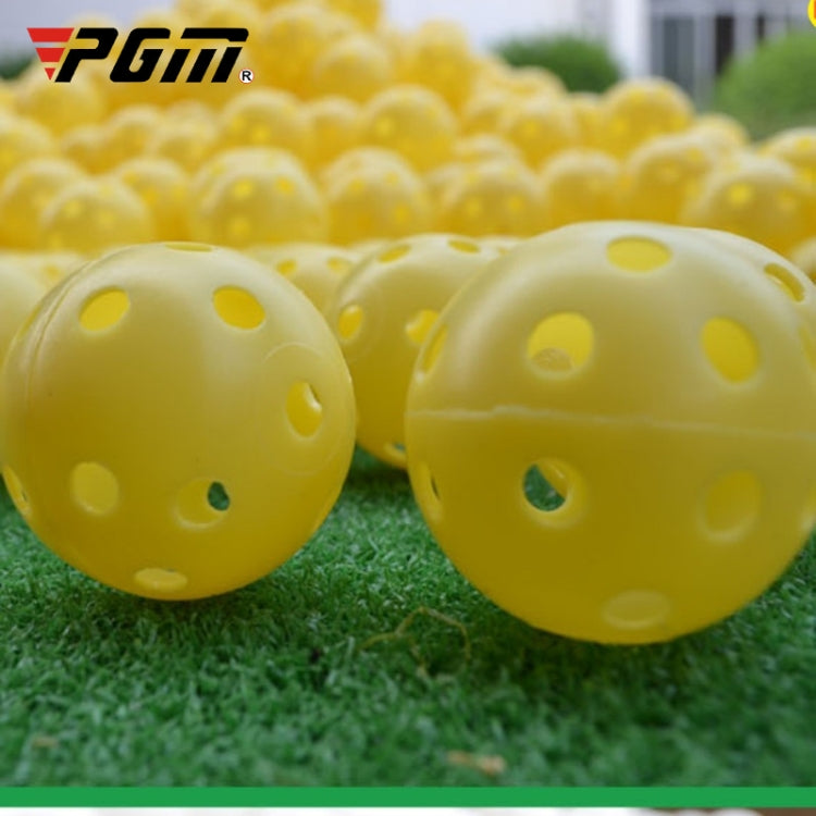 PGM 10 PCS Palla da Golf per Esercizi Indoor, 10PCS Hollow Ball White, 10PCS Hollow Ball Yellow