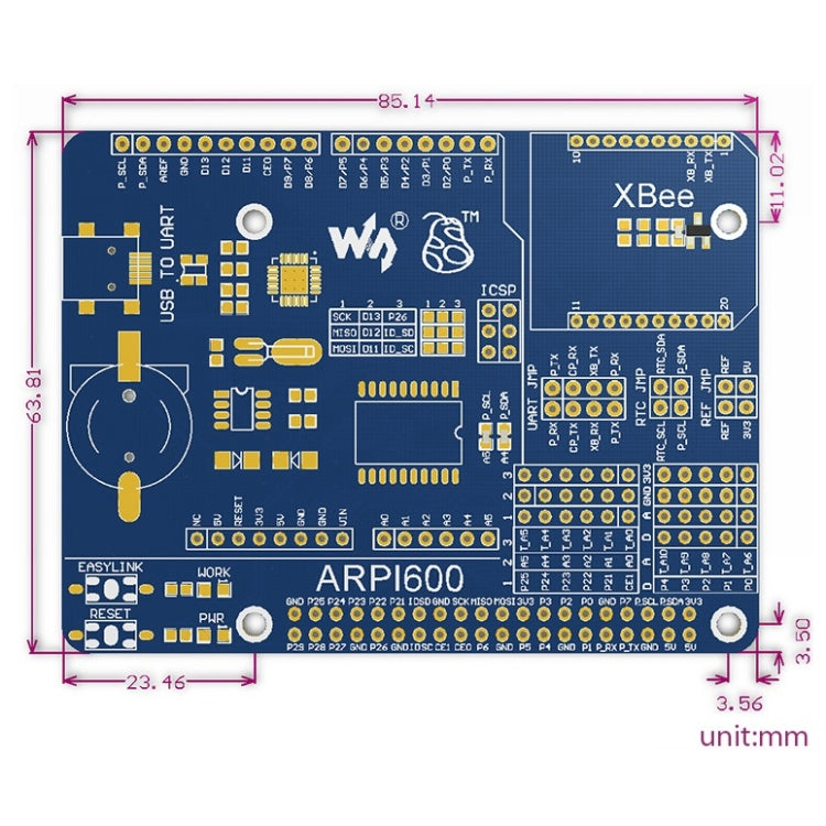 Scheda adattatore Waveshare per Arduino e Raspberry Pi