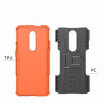 Custodia TPU PC antiurto con supporto per OnePlus 7