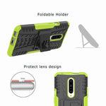 Custodia TPU PC antiurto con supporto per OnePlus 7