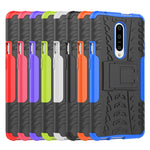 Custodia TPU PC antiurto con supporto per OnePlus 7