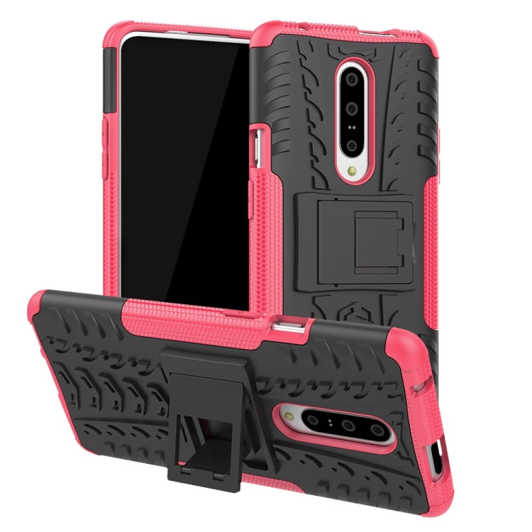 Custodia TPU PC antiurto con supporto per OnePlus 7