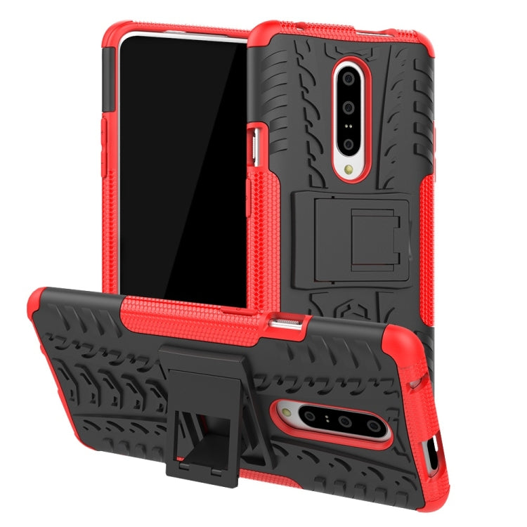 Custodia TPU PC antiurto con supporto per OnePlus 7