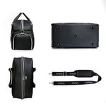 PGM Golf Borsa portatile per abbigliamento da uomo in vera pelle di grande capacità, borsa per scarpe incorporata, YWB021