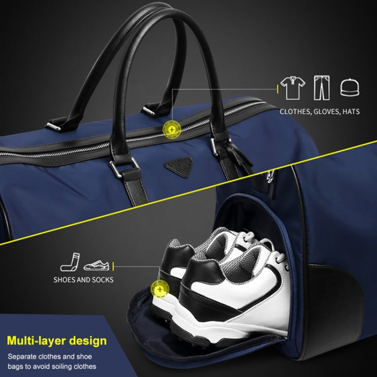 PGM Borsa per abbigliamento portatile di grande capacità Borsa a sfera in nylon per uomo, YWB005 Black, YWB005 Blue