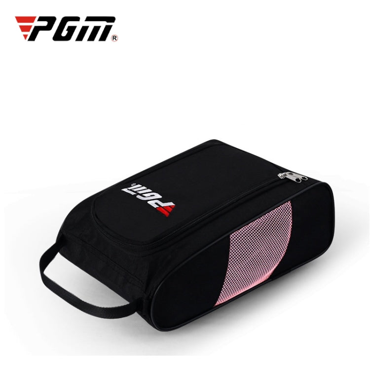 PGM Golf Borsa per scarpe in nylon resistente all'usura comoda e traspirante, XB001 Black, XB001 Black Red, XB001 Black Blue, XB001 Black Pink
