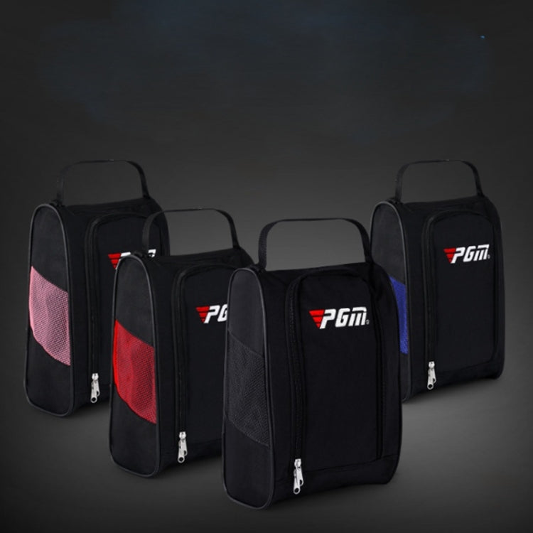 PGM Golf Borsa per scarpe in nylon resistente all'usura comoda e traspirante, XB001 Black, XB001 Black Red, XB001 Black Blue, XB001 Black Pink