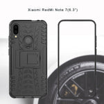 Custodia antiurto TPU e PC con supporto per Xiaomi Redmi Note 7