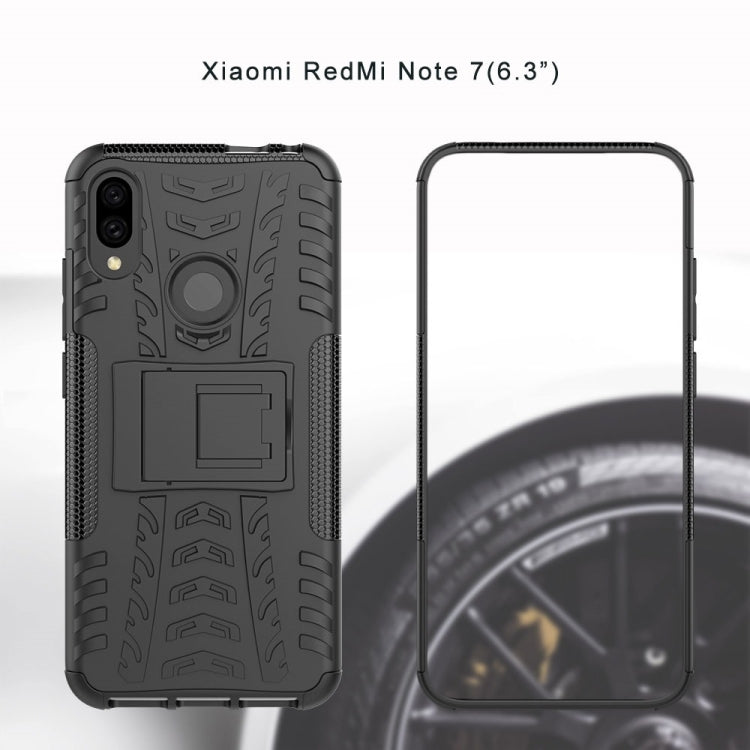 Custodia antiurto TPU e PC con supporto per Xiaomi Redmi Note 7