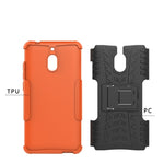 Custodia antiurto TPU PC per Nokia 2.1 con supporto