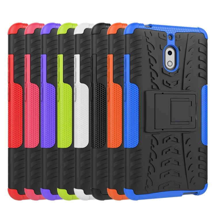 Custodia antiurto TPU PC per Nokia 2.1 con supporto