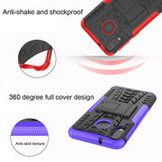 Custodia antiurto TPU e PC con supporto per Galaxy M20
