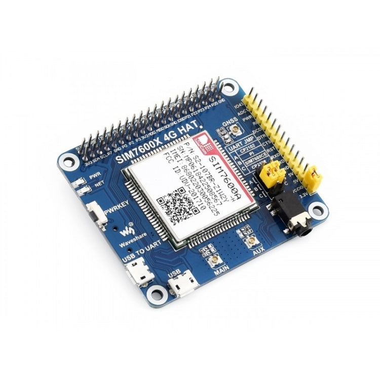 CAPPELLO Waveshare 4G / 3G / GNSS per Raspberry Pi, LTE CAT4, per il Nord America, 4G / 3G / GNSS HAT