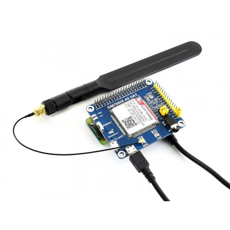 CAPPELLO Waveshare 4G / 3G / GNSS per Raspberry Pi, LTE CAT4, per il Nord America, 4G / 3G / GNSS HAT