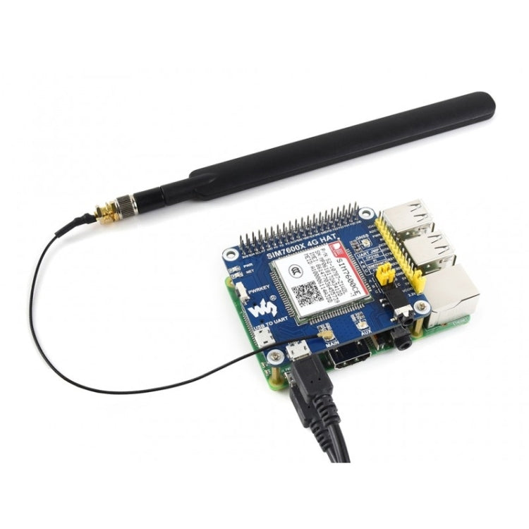 CAPPELLO Waveshare 4G / 3G / 2G / GSM / GPRS / GNSS per Raspberry Pi, LTE CAT4, per la Cina