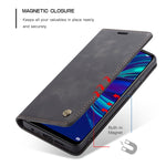 Custodia portafoglio in pelle per Huawei P Smart 2019