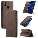Custodia portafoglio in pelle per Huawei P Smart 2019
