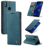 Custodia portafoglio in pelle per Huawei P Smart 2019