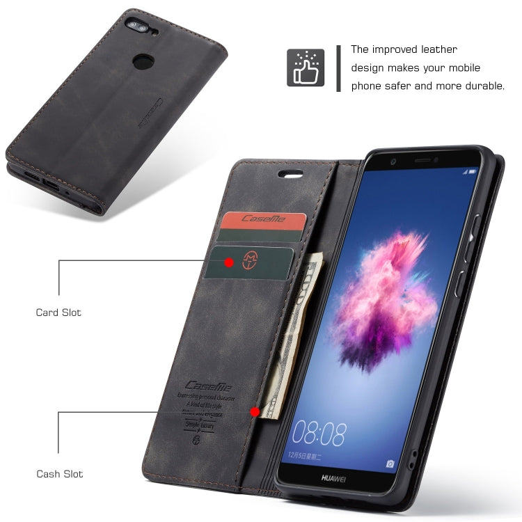 Custodia portafoglio in pelle per Huawei P Smart