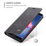 Custodia portafoglio in pelle per Huawei P Smart