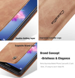 Custodia portafoglio in pelle per Huawei P Smart