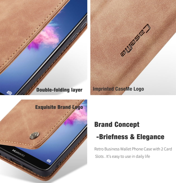 Custodia portafoglio in pelle per Huawei P Smart