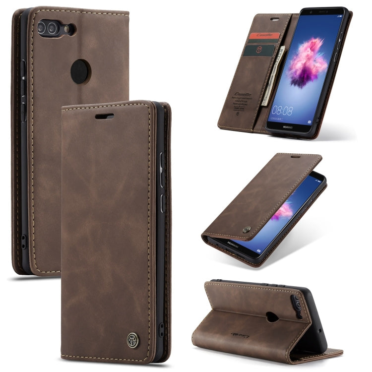 Custodia portafoglio in pelle per Huawei P Smart