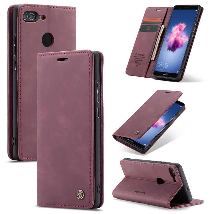 Custodia portafoglio in pelle per Huawei P Smart