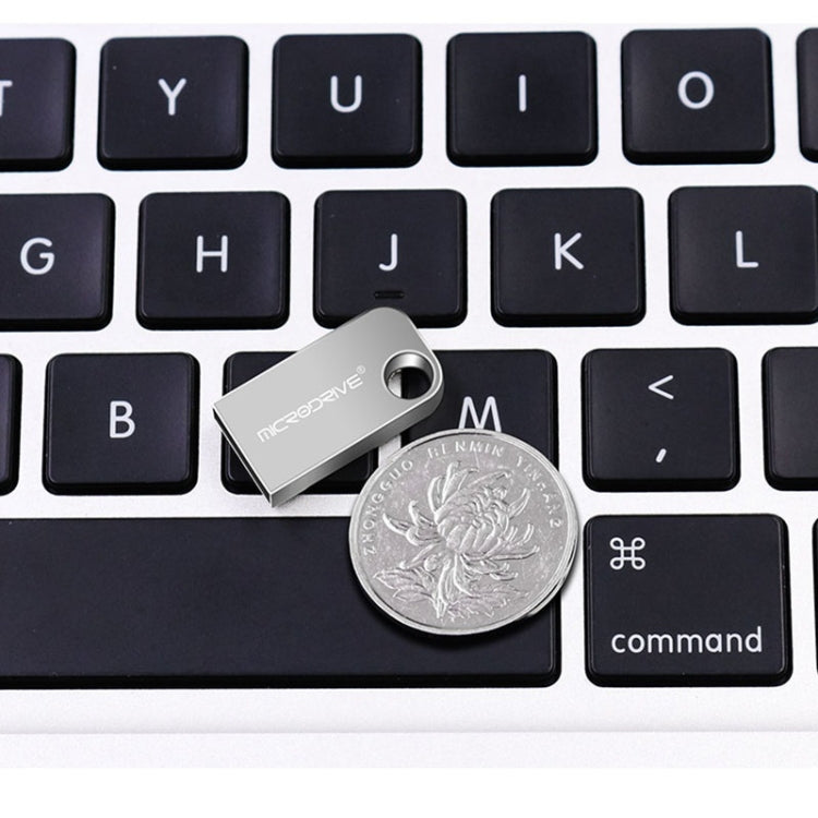 MicroDrive 64 GB USB 2.0 Mini disco a U in metallo semicircolare, 64GB