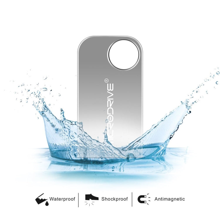 MicroDrive 64 GB USB 2.0 Mini disco a U in metallo semicircolare, 64GB