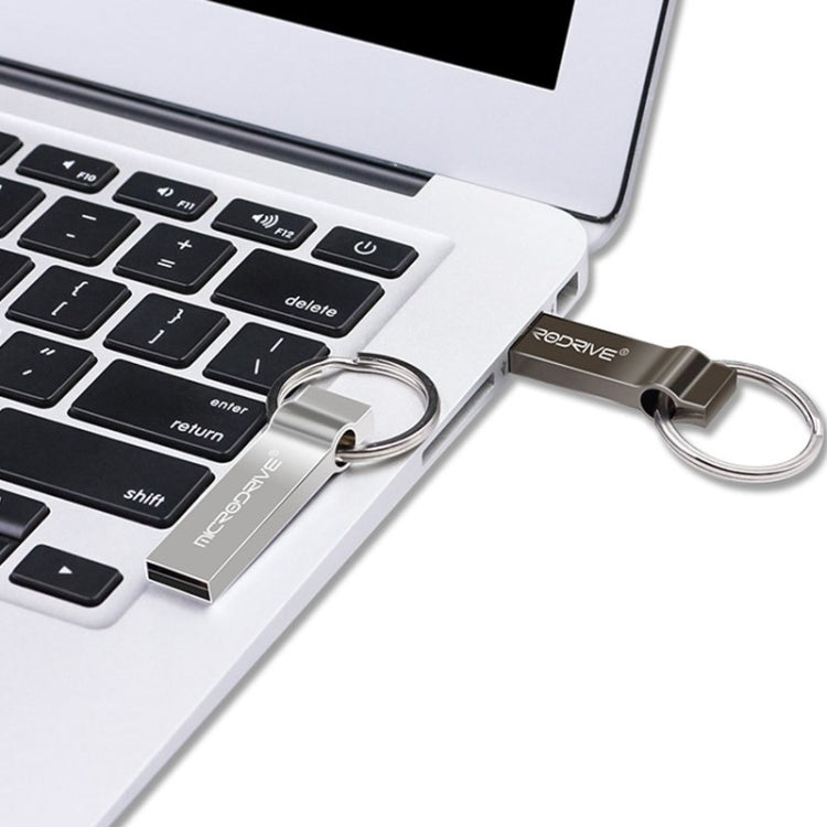 MicroDrive 128GB USB 2.0 Portachiavi in metallo U Disco, 128GB
