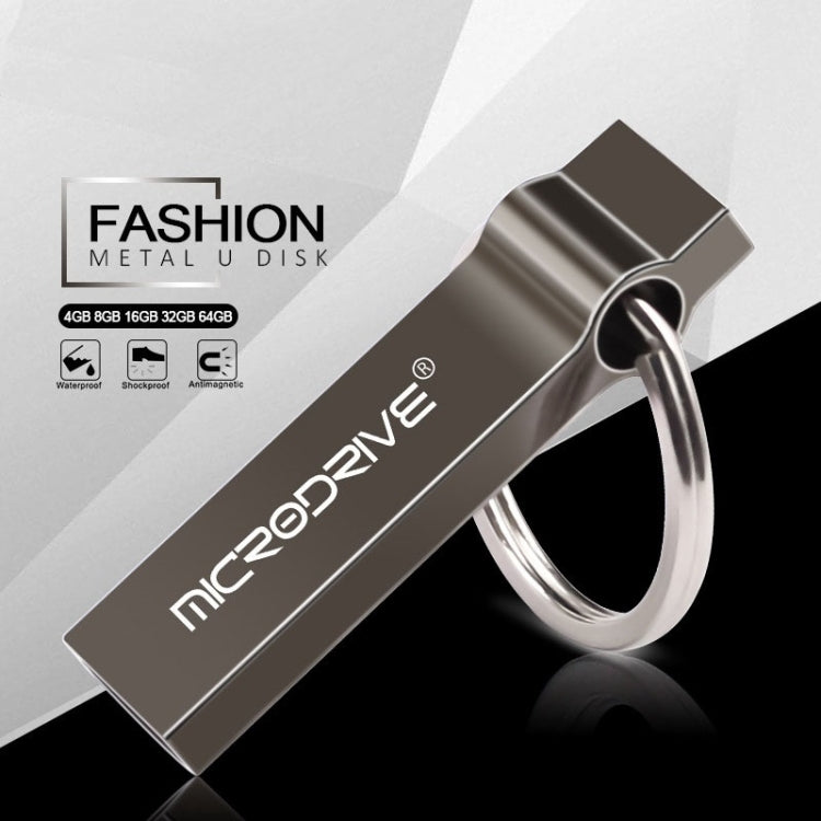 MicroDrive 128GB USB 2.0 Portachiavi in metallo U Disco, 128GB