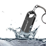 Disco U ad alta velocità impermeabile in metallo USB 2.0 MicroDrive da 8 GB (oro), 8GB