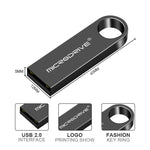 Disco U ad alta velocità impermeabile in metallo USB 2.0 MicroDrive da 8 GB (oro), 8GB