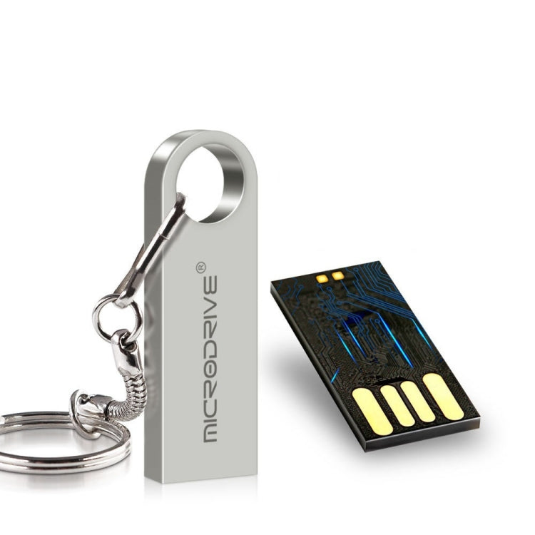 Disco U ad alta velocità impermeabile in metallo USB 2.0 MicroDrive da 64 GB (grigio), 64GB