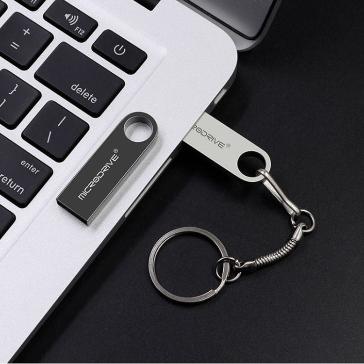 Disco U ad alta velocità impermeabile in metallo USB 2.0 MicroDrive da 64 GB (grigio), 64GB